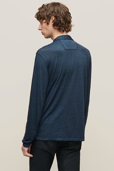 MARTY LS BURNOUT POLO W PSE BLUE TOPAZ 2