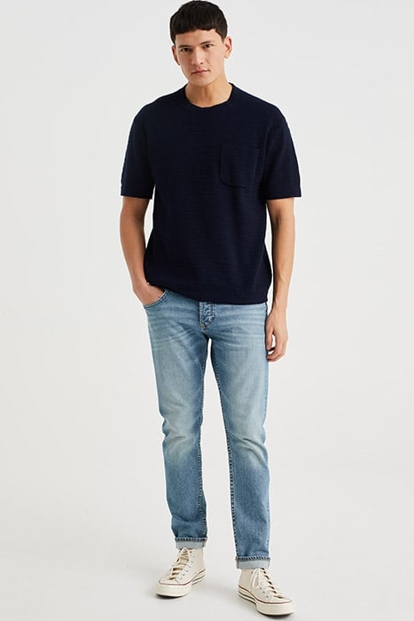 5-POCKET MID WAIST BLUE 4