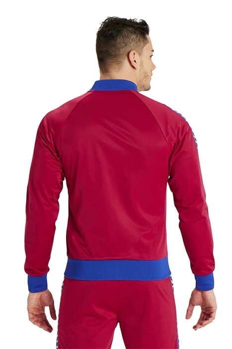 M RELAX IV TEAM JACKET BURGUNDY NEON BLUE BUTTER 3