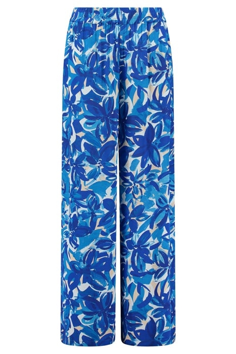 TOBAGO TROUSERS PAINTED FLOWER SPORTS BLUE SPORTS BLUE 1