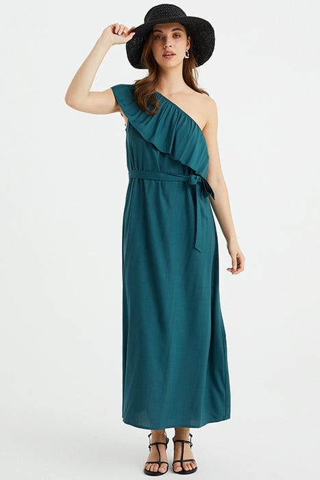 DRESS MID LENGTH DARK GREEN 2