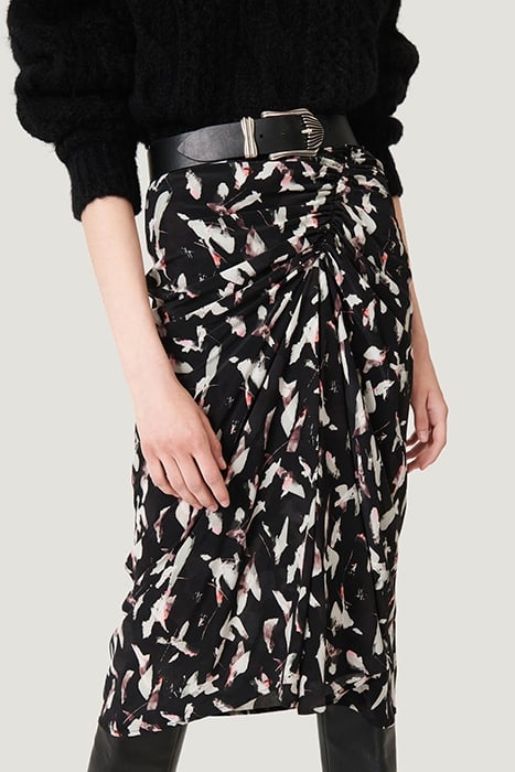 CAMIE SKIRT IN BLACK/ECRU SKIRT 3
