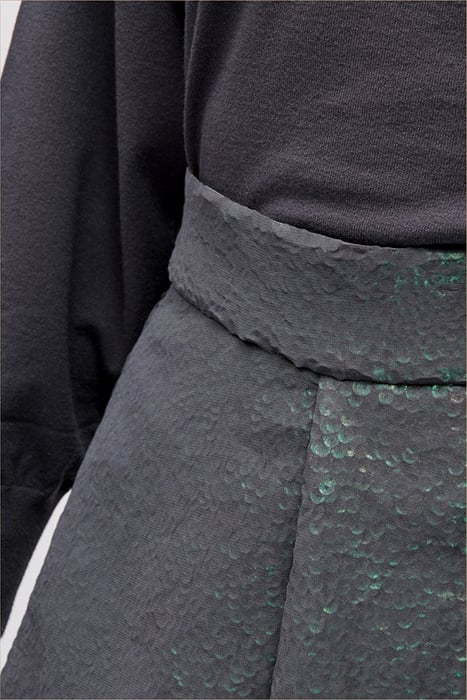 MIDIROCK MIT PAILLETTEN BLUISH GREY 5