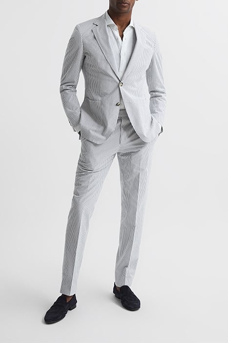 BARR SUIT PANTS BLUE/WHITE 3