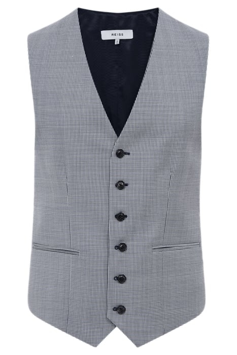 GRANGE WAISTCOAT NAVY/WHITE 6