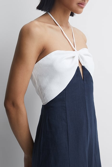 SIAN DRESS NAVY/WHITE 4