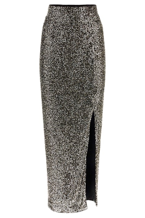 SPARKLE THE DARK JET BLACK MINI SKIRT MULTI 7