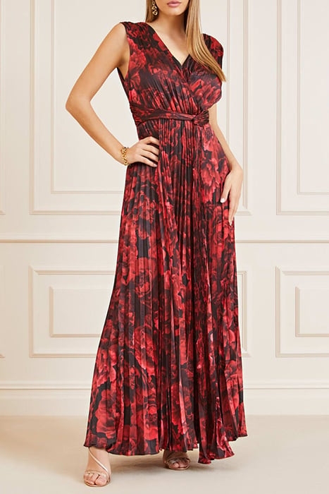 MARCIANO BY GUESS ANNIKA MAXI DRESS PASSION FLOWER PRINT 3