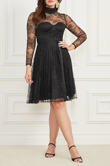 MEI LACE DRESS JET BLACK 2