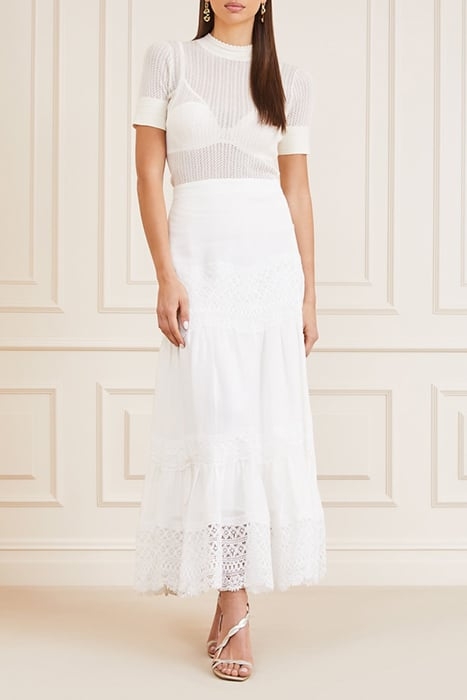 GUESS ECO LOU LOU SKIRT PALE PEARL 3