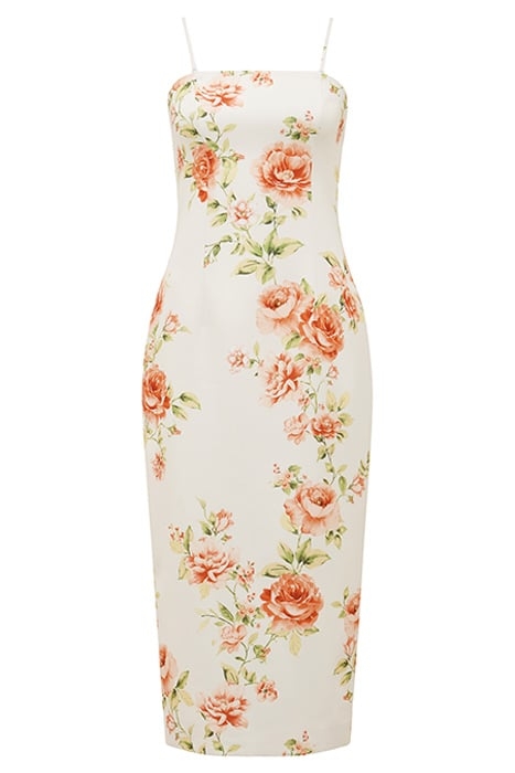 TIANA STRAPLESS MIDI EASTON FLORAL 5