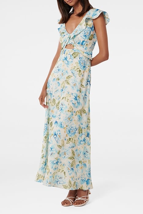 LARA PETITE LINEN FRILL MIDI PRINT OPTION 1 3