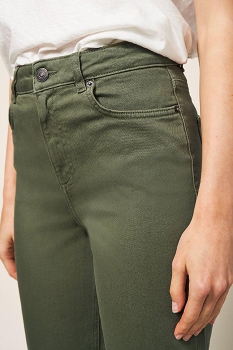 MILEY RELAXED STRAIGHT JEAN MID GREEN 4