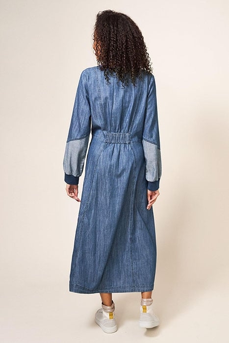 JASMINE DENIM MIDI DRESS MID DENIM 2