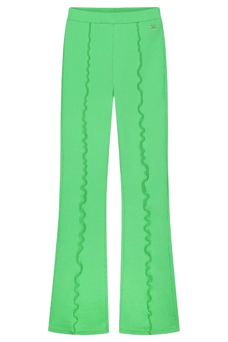 LETTUCE RIB PANTS SPRING GREEN 1
