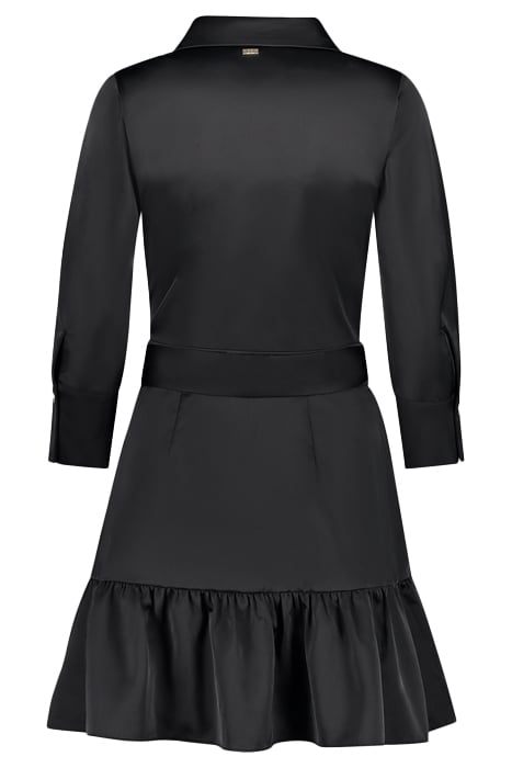 LOREN SATIN DRESS BLACK 3