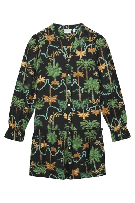 GIRLS TENERIFE DRESS JAIPUR PALM BLACK 1