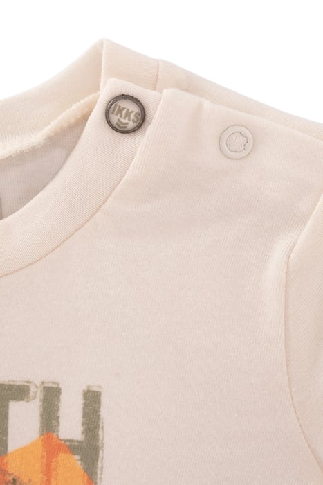 BABY BOYS’ ECRU LEOPARD IMAGE ORGANIC COTTON T-SHIRT 4