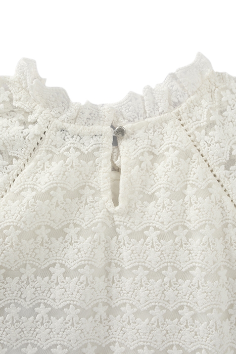 GIRLS’ OFF-WHITE LACE BLOUSE 5