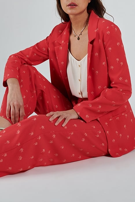 TEA ROSE SUIT JACKET WITH PALM TREES 5