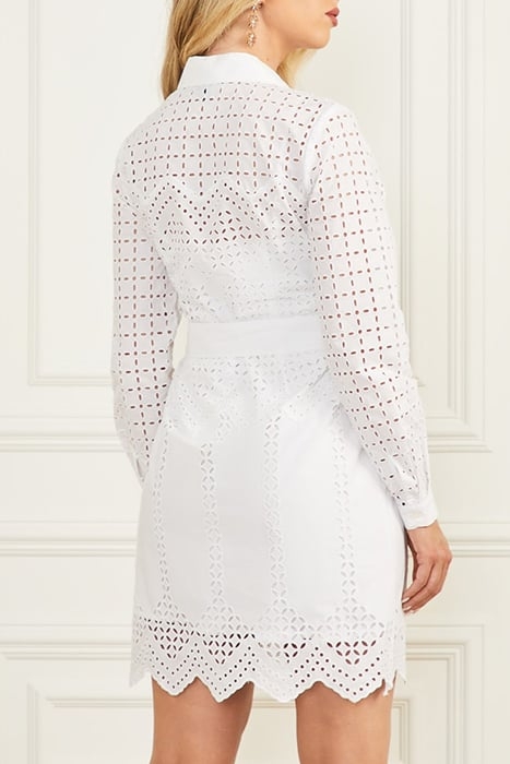 KEELY SHIRT DRESS TRUE WHITE A000 2