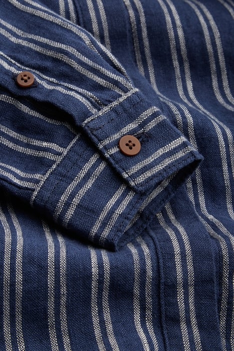 MAGGY LINEN NAVY DOUBLE STRIPE 4