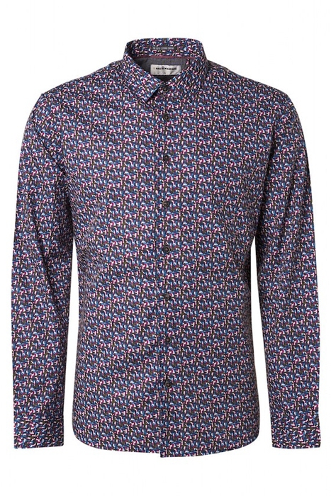 SHIRT STRETCH ALLOVER PRINTED MAUVE 4
