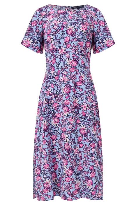 FOTINI ECO DELPHINE CUT-OUT BACK MIDI DRESS PLACID BLUE 4