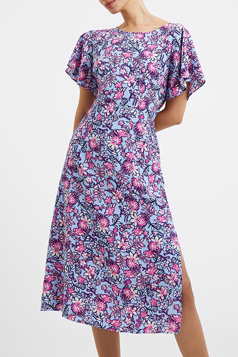 FOTINI ECO DELPHINE CUT-OUT BACK MIDI DRESS PLACID BLUE 1