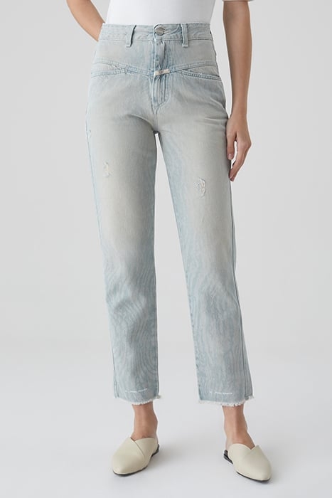 WOMEN PEDAL PUSHER JEANS LIGHT BLUE 1