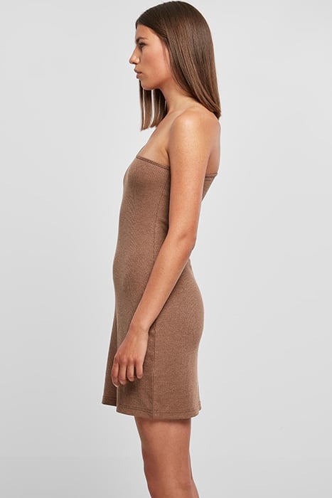LADIES RIB ONE SHOULDER DRESS DARKKHAKI 6