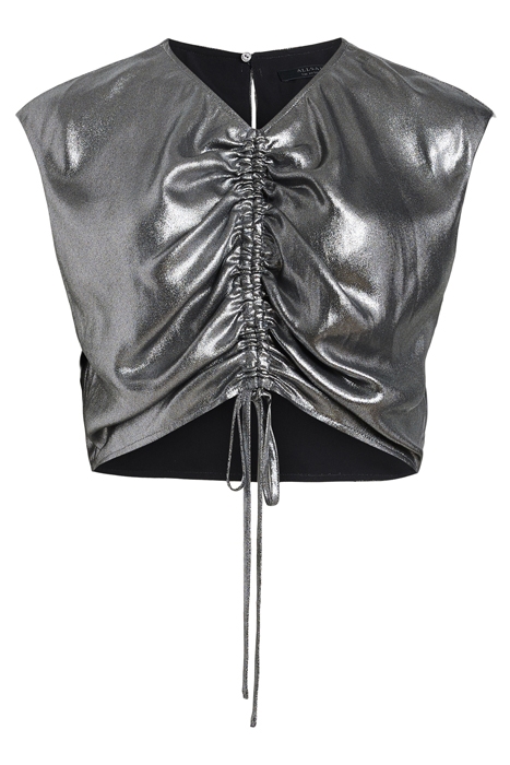 CARLA METALLIC TOP GUNMETAL GREY 4