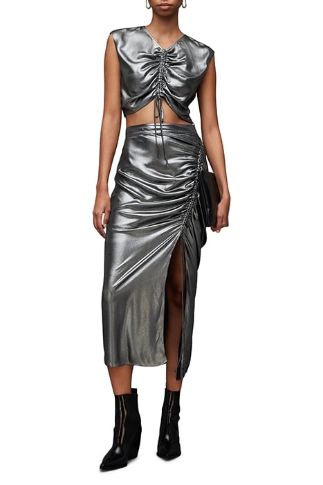 CARLA METALLIC TOP GUNMETAL GREY 3