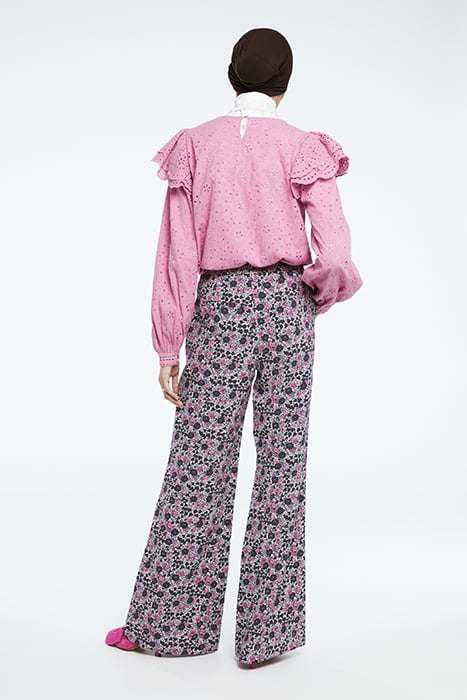 PUCK TROUSERS WARM WHITE/ANTRA 2