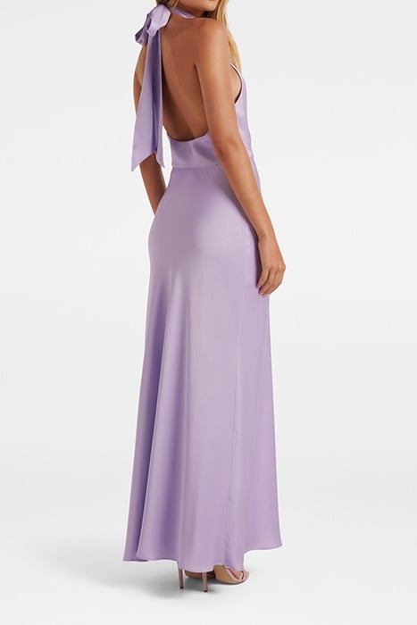 YVETTE KNOT TIE NECK GOWN BLOSSOMING LILAC 2