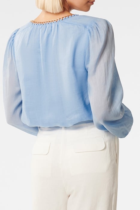 BLAIR CHAIN DETAIL BLOUSE FORGET ME NOT 2