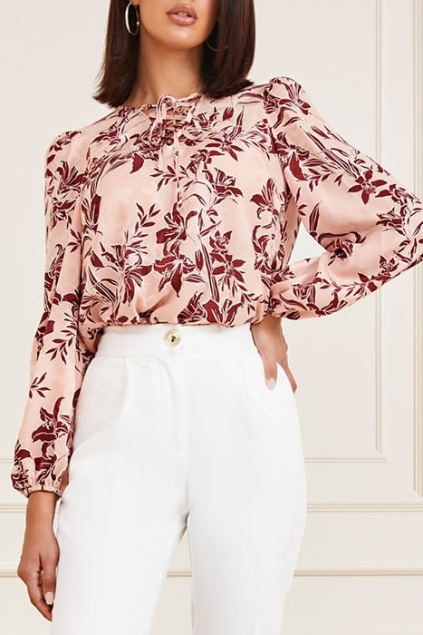 SUNBURST LACEUP BLOU BLOUSE BLUSH 1