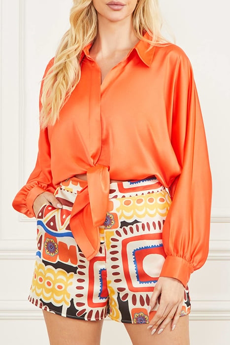 MARCIANO BY GUESS CARNIVALE TOP MAYAN BLOUSE SUNSET 1