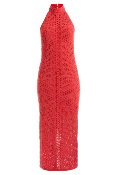 MELINE SWEATER DRESS VIVACIOUS CORAL 3