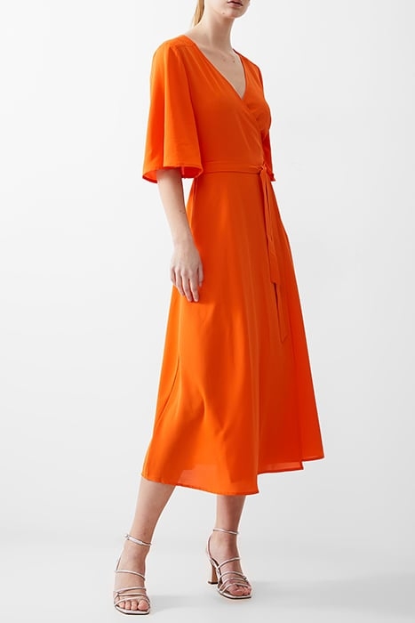 WRAP ANGEL SLV DRESS LONG MANDARIN 3