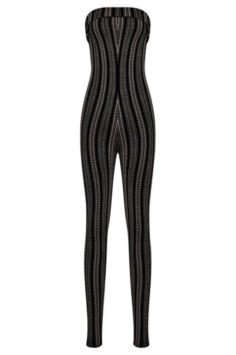 PARIS-KNITTED JUMPSUIT BLACK/GOLD 3