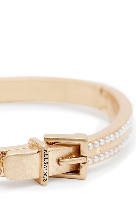 BREA BEAD BCKL BRCLT WARM BRASS/WHITE 5