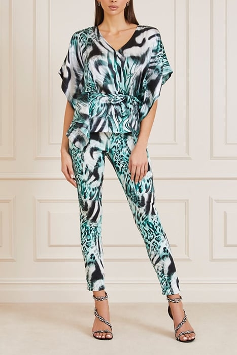 MADELYN KIMONO FELINE FEELING PRINT 3