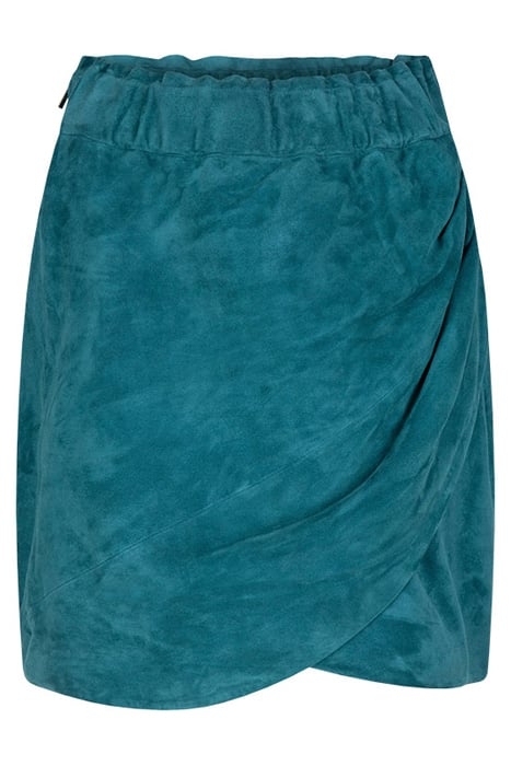 D6JAZ SUÈDE SKIRT TEAL 4