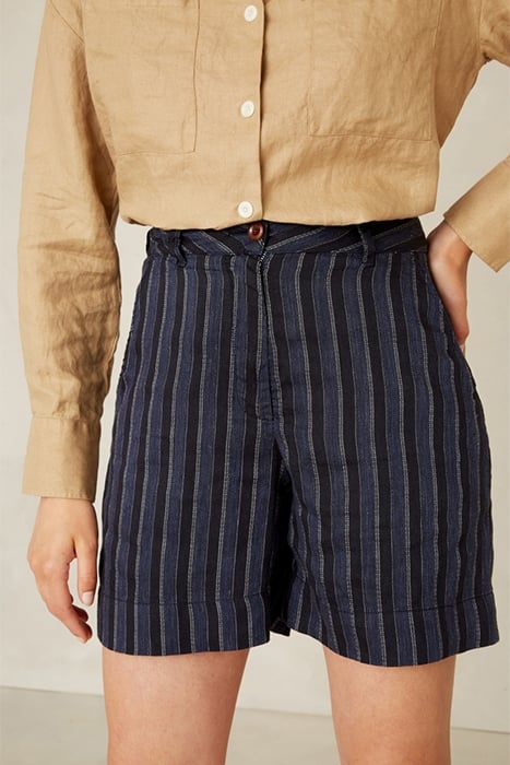 BANGJA BLUE LINEN STRIPE 1