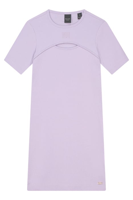 NN CUTOUT RIB DRESS FRESH LILAC 1