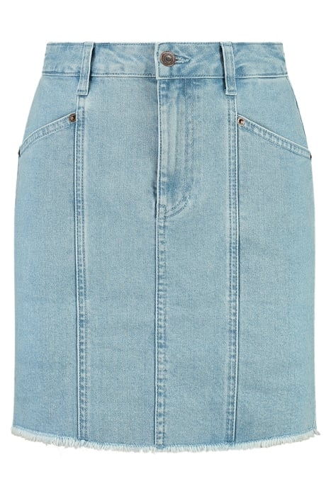BELLA SHORT SKIRT WASHED MID BLUE DENIM 1