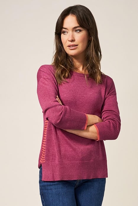 OLIVE JUMPER BRIGHT PINK 1
