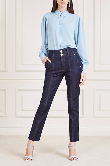 SHELLY DENIM PANT BLUE RINSE STRAIGHT WASH 3