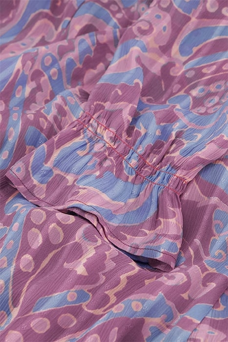 MARILENE DRESS AUBERGINE/PINK MIRAG 5